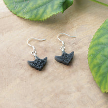 Load image into Gallery viewer, Handmade Natural Genuine Jade Zelda Hyrule Crest Hook Earrings
