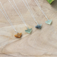 Load image into Gallery viewer, Handmade 925 Silver Natural Genuine Jade Zelda Hyrule Crest Pendant Necklace