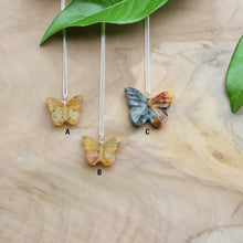 Load image into Gallery viewer, Handmade 925 Silver Genuine Natural Jade Butterfly Necklace