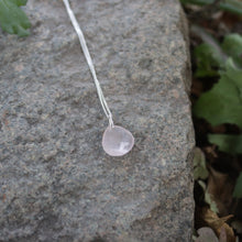 Load image into Gallery viewer, Handmade 925 Silver Faceted Natural Rose Quartz Pendant Necklace