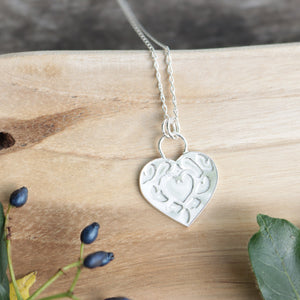 Hand-crafted S925 Sterling Silver Zelda Heart Container Pendant Necklace