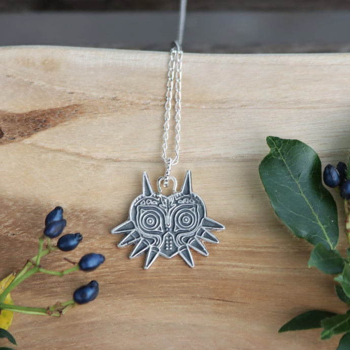 Hand-crafted S925 Zelda Majora's Mask Pendant Necklace