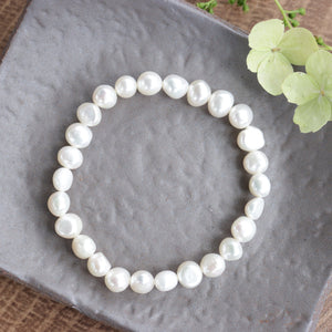 Natural Pearl Elastic Bracelets Simple Elegant