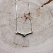 Load image into Gallery viewer, Handmade Elegant Vintage Sterling Silver Moonstone Necklace