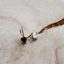 Load image into Gallery viewer, Simple Small Sterling Silver Heart Hook Earrings
