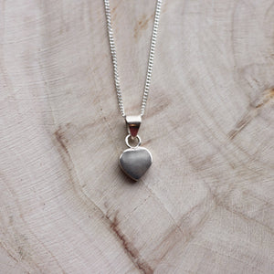 Simple 925 Sterling Silver Heart Necklace