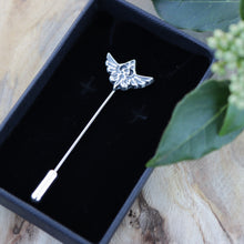 Load image into Gallery viewer, Handmade 925 Sterling Silver Zelda Hyrule Crest Pin Badge