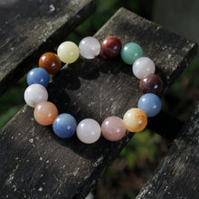 Load image into Gallery viewer, Genuine Natural Stone Colorful Jade Beads Elastic Bracelet