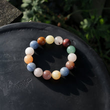 Load image into Gallery viewer, Genuine Natural Stone Colorful Jade Beads Elastic Bracelet