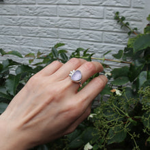 Load image into Gallery viewer, Handmade 925 Sterling Silver Genuine Purple Sea Glass Ring Unique Elegant