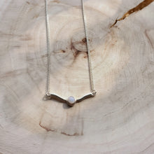 Load image into Gallery viewer, Handmade Elegant Vintage Sterling Silver Moonstone Necklace