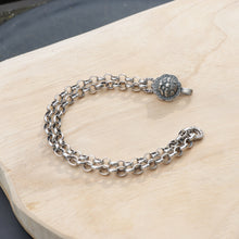 Load image into Gallery viewer, Handmade Sterling Silver Vintage Style Auspicious Guardian Lion Bracelet