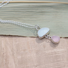 Load image into Gallery viewer, Hand-crafted Genuine Sea Foam Pink Sea Glass 925 Silver Pendant Necklace