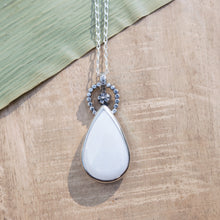 Load image into Gallery viewer, Hand-crafted 925 Silver White Drop Ceramic Pendant Necklace