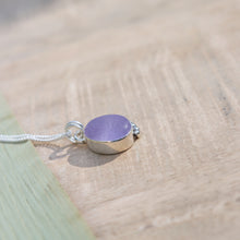 Load image into Gallery viewer, Hand-crafted 925 Silver Genuine Rare Purple Sea Glass Pendant Necklace