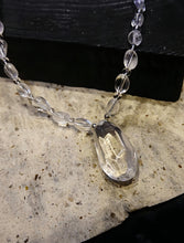 Load image into Gallery viewer, Handmade White Clear Quartz Crystal Natural Pendant Necklace Elegant Simple